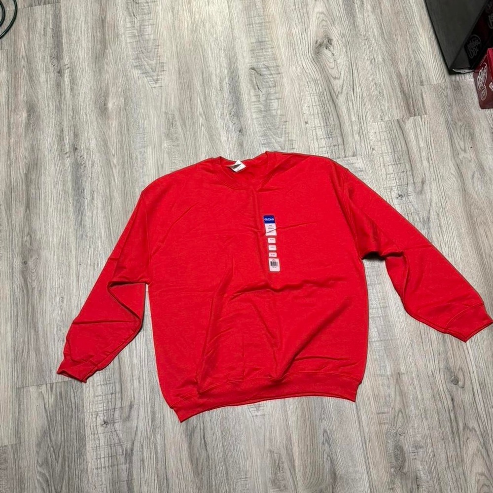 Gildan Crewneck Sweatshirt Mens XL Red G18000